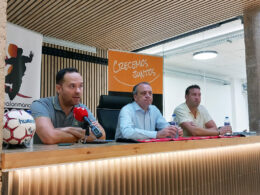 Miguel Méndez junto a Roi Sánchez y Marcos Martinez